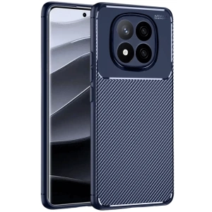 Xiaomi Redmi Note 14 Pro 5G Kılıf Auto Focus Karbon Kapak - Lacivert