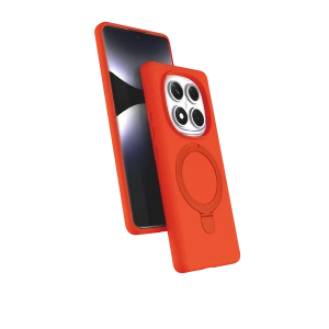 Xiaomi Redmi Note 14 Pro 5G Regal Magsafe Standlı Kapak - Turuncu