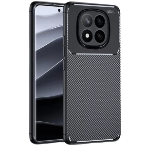 Xiaomi Redmi Note 14 Pro Plus Kılıf Auto Focus Karbon Kapak - Siyah