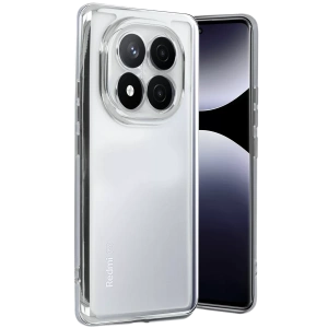 Xiaomi Redmi Note 14 Pro Plus Kılıf Lensli Silikon - Gümüş