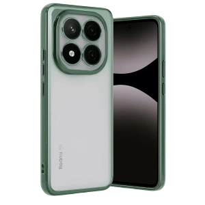 Xiaomi Redmi Note 14 Pro Plus Kılıf Lensli Silikon - Yeşil