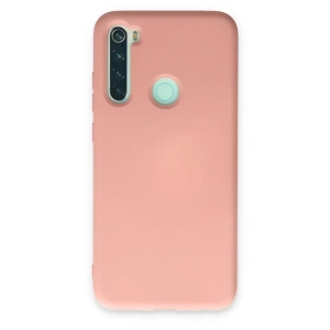 Xiaomi Redmi Note 8 Kılıf Nano içi Kadife Silikon - Pudra