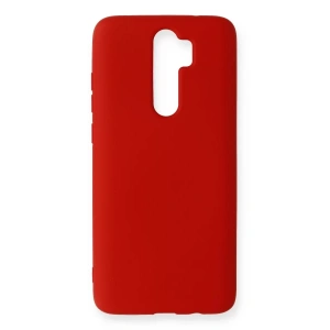 Xiaomi Redmi Note 8 Pro Kılıf Nano içi Kadife Silikon - Kırmızı