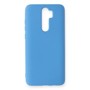 Xiaomi Redmi Note 8 Pro Kılıf Nano içi Kadife Silikon - Mavi