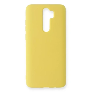 Xiaomi Redmi Note 8 Pro Kılıf Nano içi Kadife Silikon - Sarı