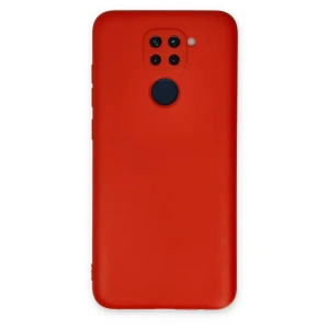 Xiaomi Redmi Note 9 Kılıf Nano içi Kadife Silikon - Kırmızı