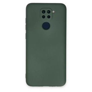 Xiaomi Redmi Note 9 Kılıf Nano içi Kadife Silikon - Koyu Yeşil