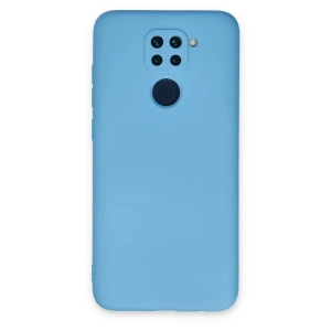 Xiaomi Redmi Note 9 Kılıf Nano içi Kadife Silikon - Mavi