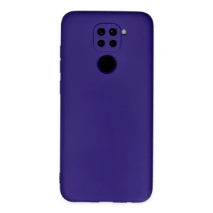 Xiaomi Redmi Note 9 Kılıf Nano içi Kadife Silikon - Mor