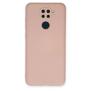 Xiaomi Redmi Note 9 Kılıf Nano içi Kadife Silikon - Pudra