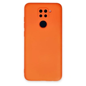 Xiaomi Redmi Note 9 Kılıf Nano içi Kadife Silikon - Turuncu