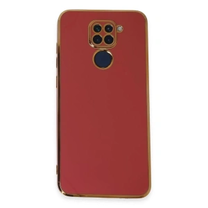 Xiaomi Redmi Note 9 Kılıf Volet Silikon - Kırmızı