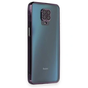 Xiaomi Redmi Note 9 Pro Kılıf Lensli Silikon - Mor
