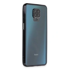 Xiaomi Redmi Note 9 Pro Kılıf Lensli Silikon - Siyah