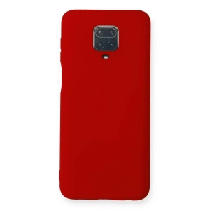 Xiaomi Redmi Note 9 Pro Kılıf Nano içi Kadife Silikon - Kırmızı