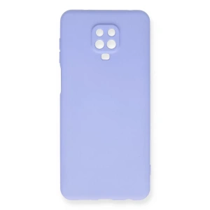 Xiaomi Redmi Note 9 Pro Kılıf Nano içi Kadife Silikon - Lila