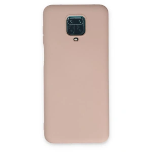 Xiaomi Redmi Note 9 Pro Kılıf Nano içi Kadife Silikon - Pudra
