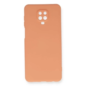 Xiaomi Redmi Note 9 Pro Kılıf Nano içi Kadife Silikon - Turuncu