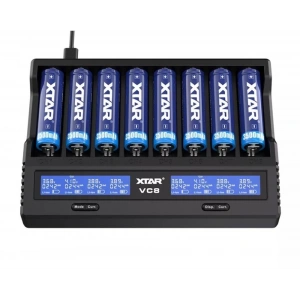 Xtar VC8 Sekizli Li-ion / NI-CD / NI-MH Pil Şarj Cihazı