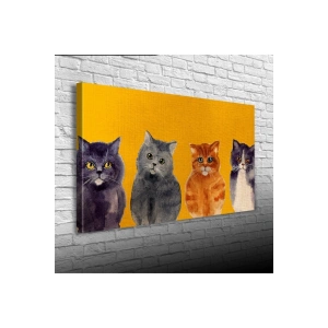 Yavru Kediler Canvas Tablo (60x120)