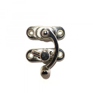 Yay Gözü, Ahşap Kutu Klipsi - Küçük 28x33 mm, Nikel, 100 Adet