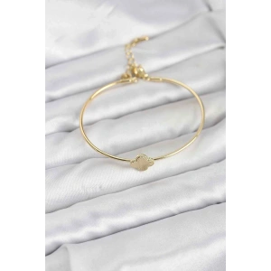 Yonca Model Gold Renk Kadın Bileklik