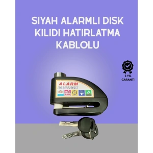 Yüksek Sesli 110dB Çelik Disk Kilidi Su Geçirmez