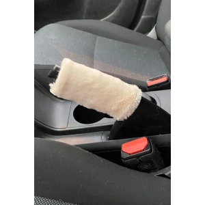 Yumuşak Peluş El Freni Süsü Bej