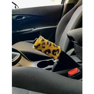 Yumuşak Peluş El Freni Süsü Leopar Desenli