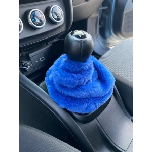 Yumuşak Peluş Vites Körüğü Vites Süsü Mavi