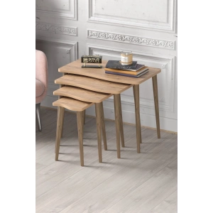 Zigon Sehpa Ahşap 4lü Atlantik Çam KR
