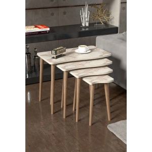 Zigon Sehpa Ahşap 4lü Efes KR