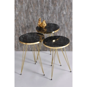 Zigon Sehpa Gold Bendir Tel