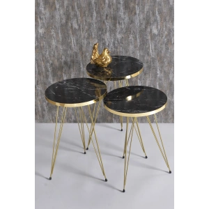 Zigon Sehpa Gold Bendir Tel 1045