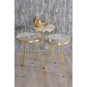 Zigon Sehpa Gold Efes Tel