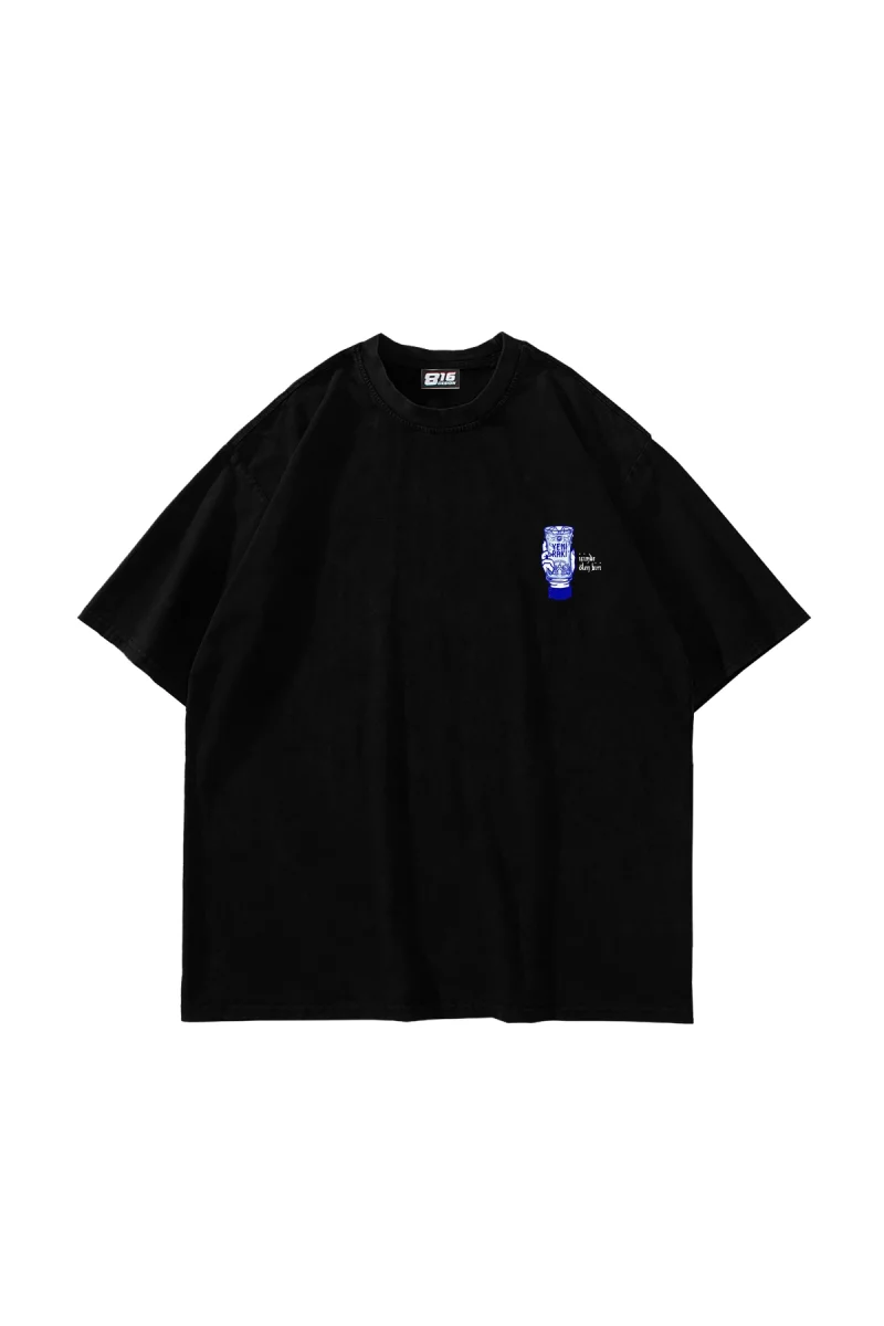 İçimde Ölen Biri Baskılı Oversize Unisex Siyah Tshirt