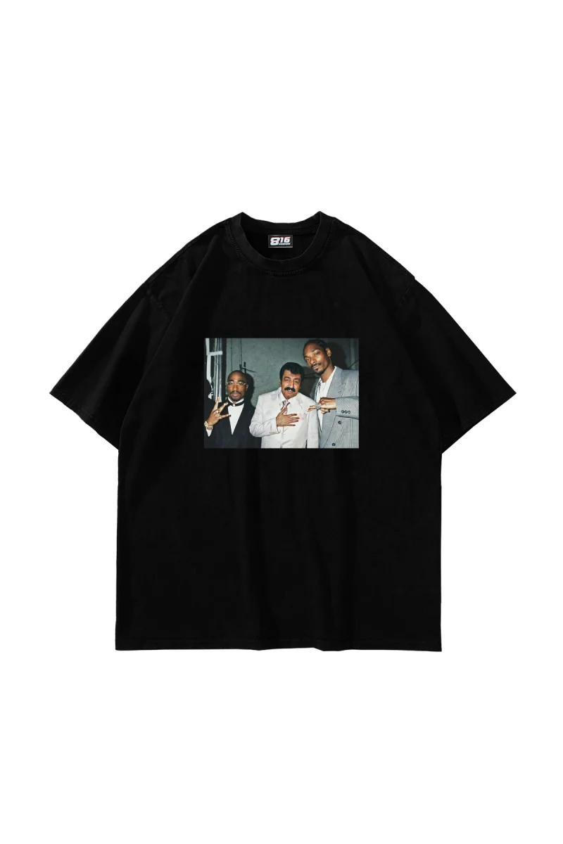 Old but Gold Baskılı Oversize Unisex Siyah Tshirt