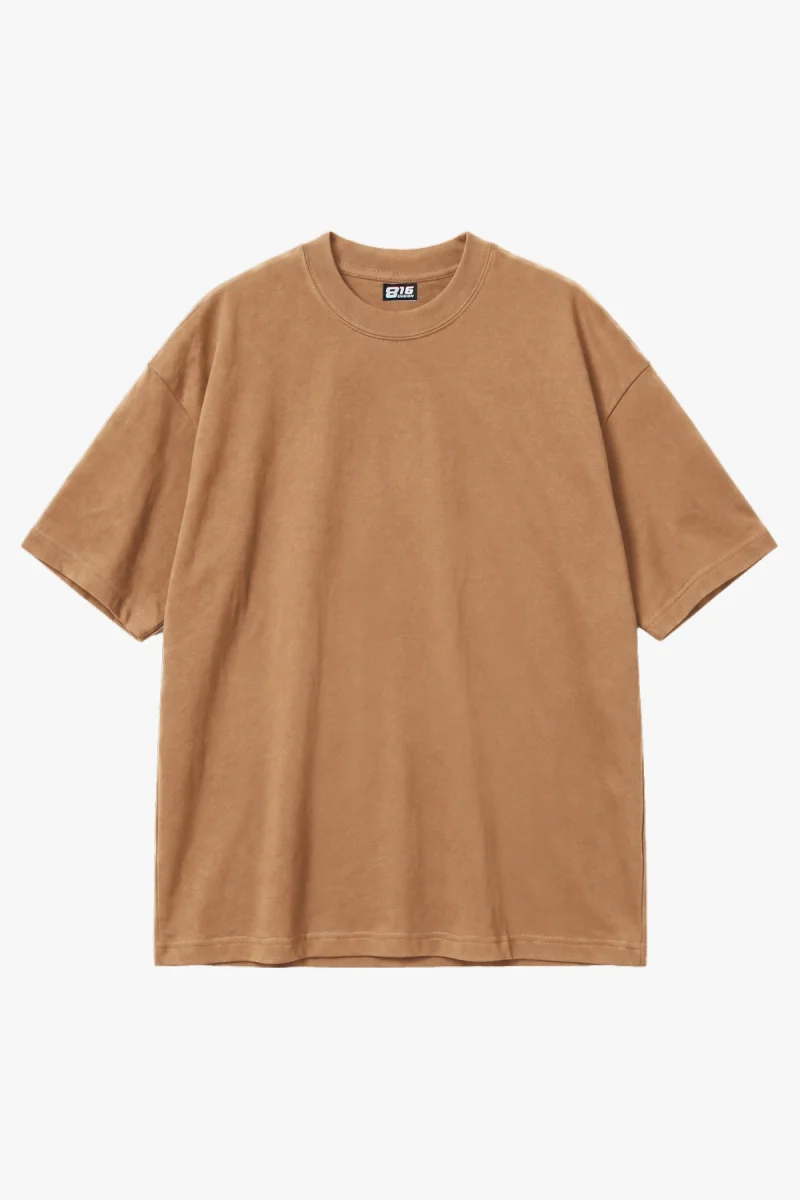 816 Design Kahverengi Basic Premium Oversize Tshirt