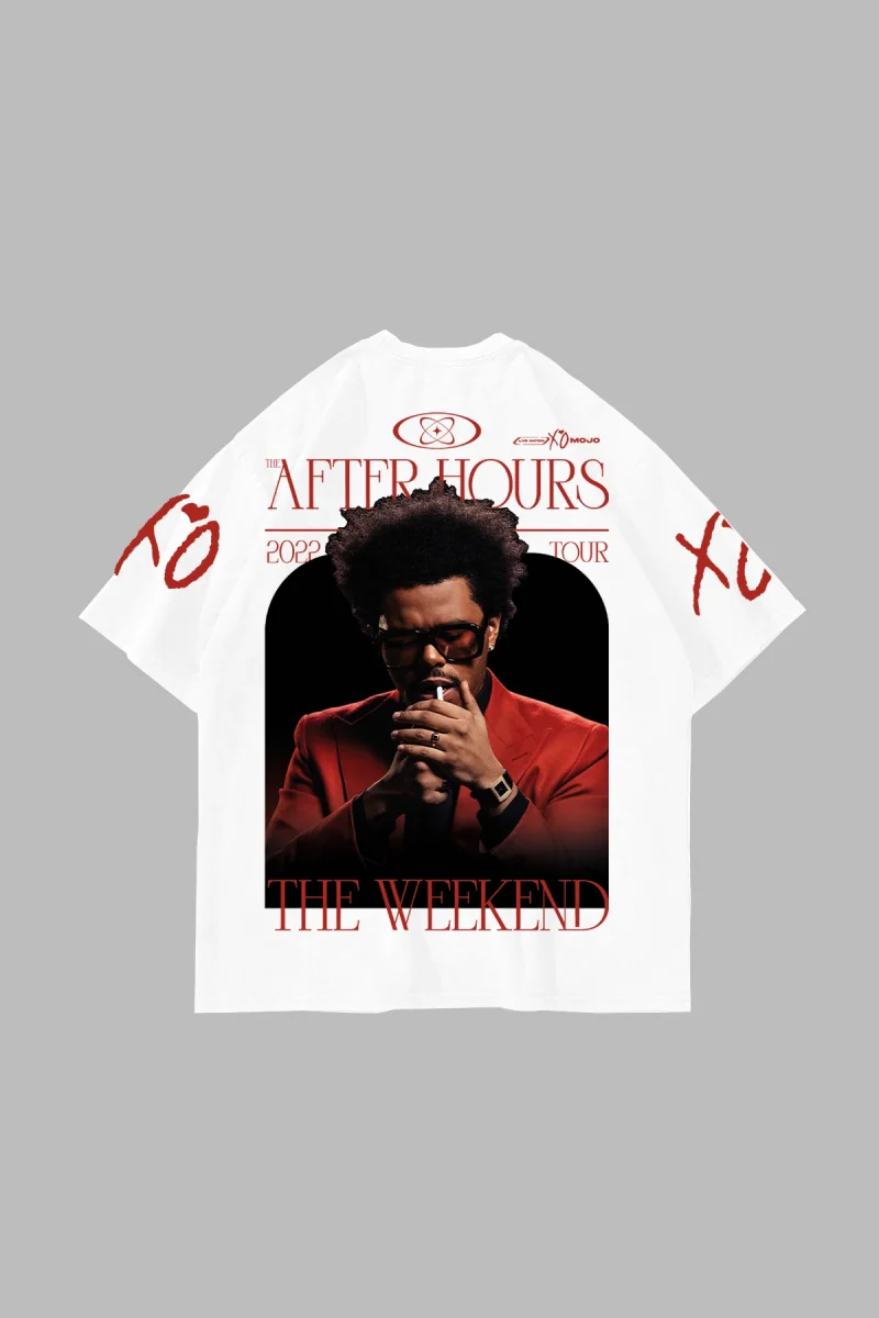 The Weeknd After Hours Beyaz Oversize Tişört