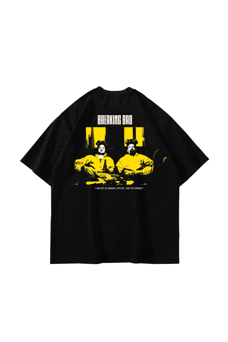 I Am The Danger Graphic Baskılı Siyah Oversize Unisex Tshirt