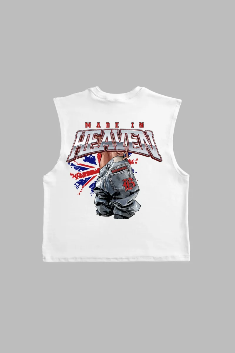 Made In Heaven Graphic Baskılı Beyaz Sıfır Kol Tshirt