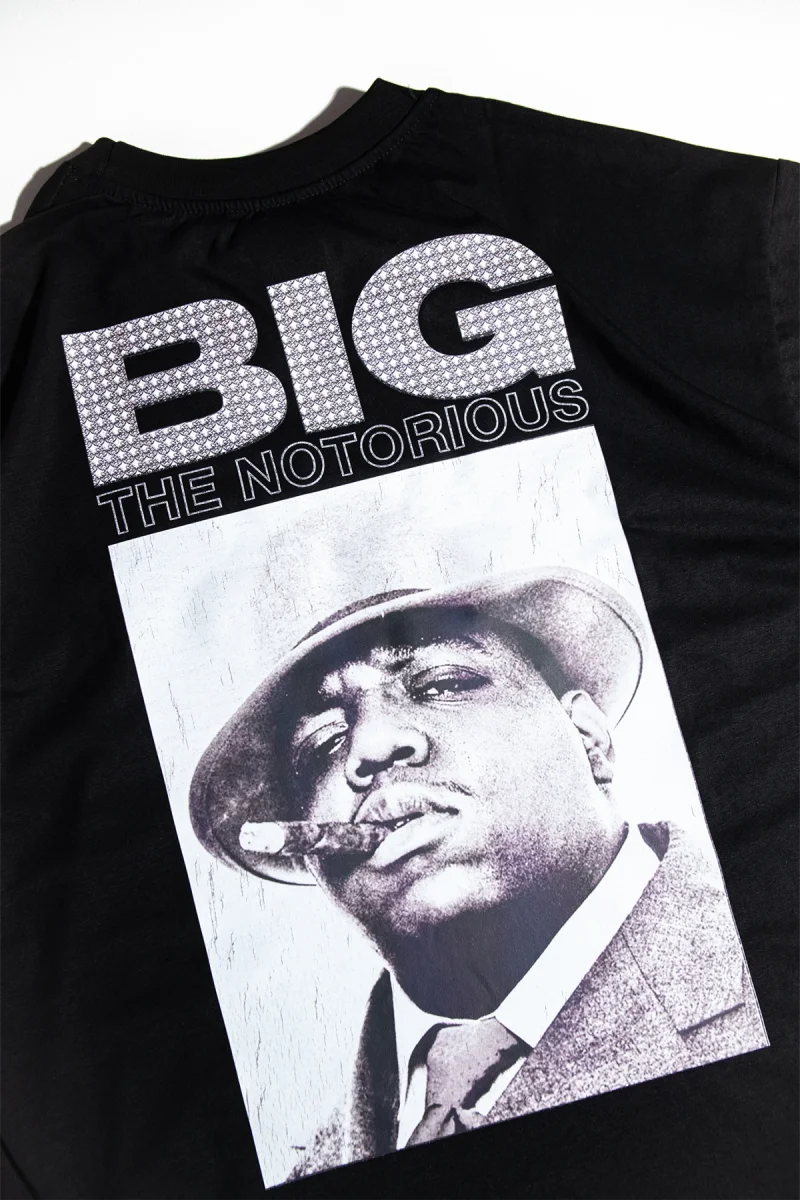 Notorious BIG Baskılı Oversize Unisex Siyah Tshirt