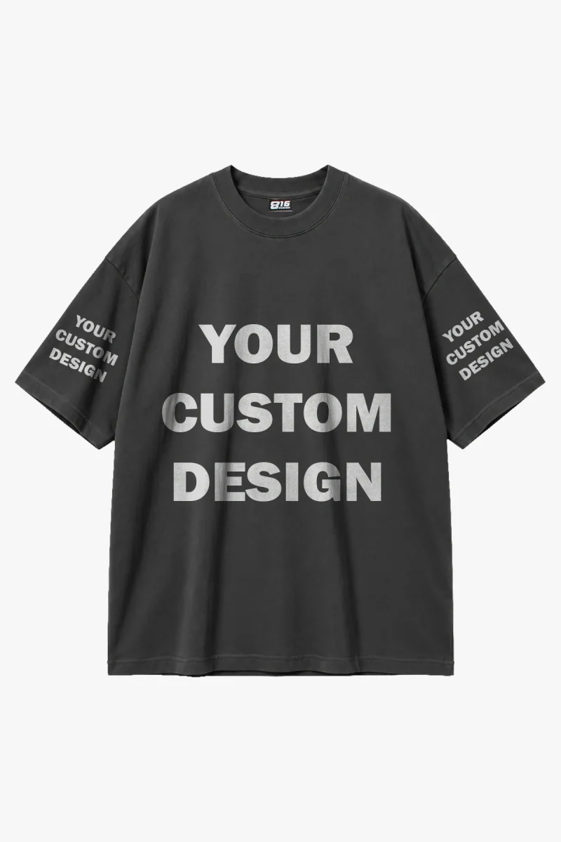 Özel Tasarım 816 Design Füme Basic Premium Oversize Tshirt