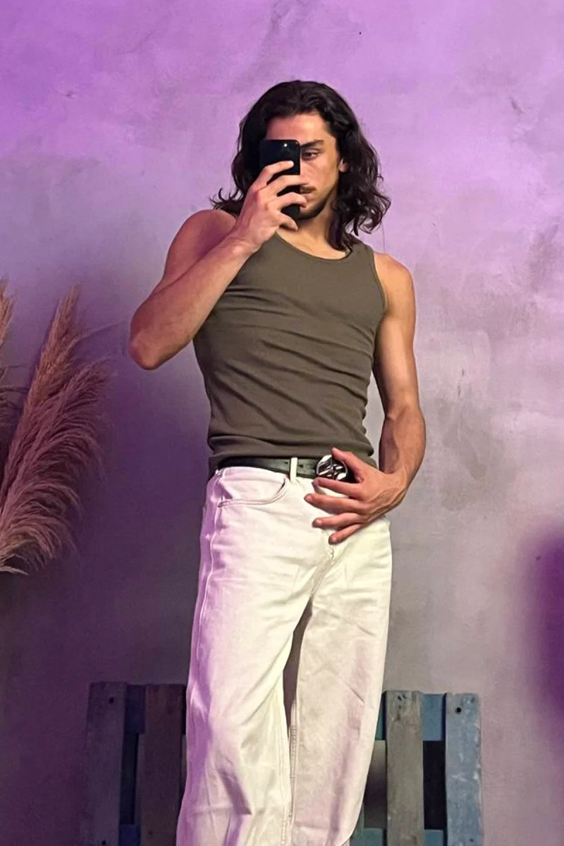 Sırt Detaylı Tank Top Yeşil Atlet