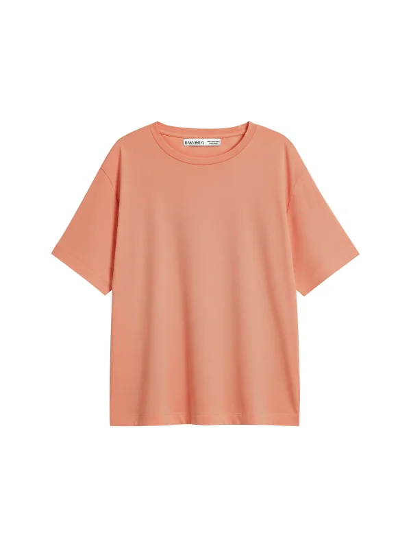 Basic Relaxed Fit Yavruağzı Kadın Tshirt