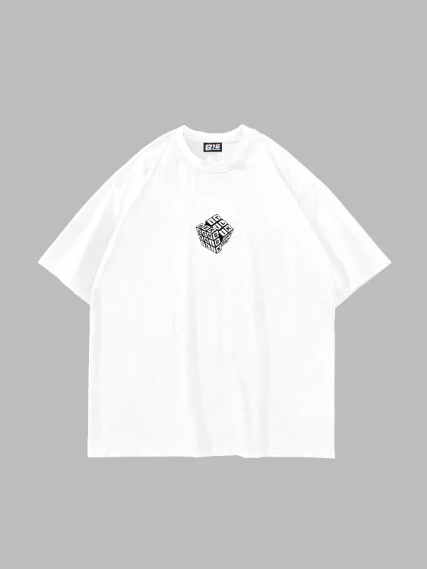 Serserilik Baskılı Oversize Unisex Beyaz Tshirt