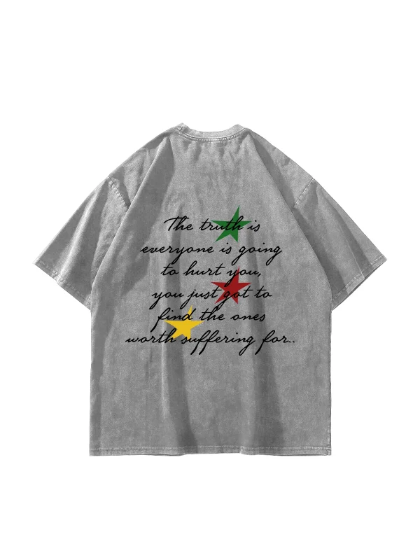 Bob Marley Baskılı Oversize Unisex Yıkamalı Beyaz Tshirt