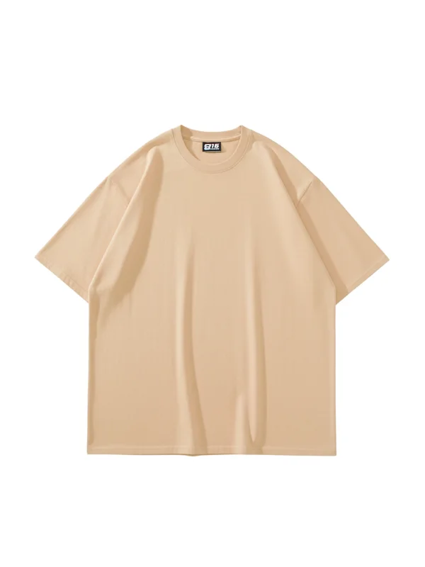 816 Design Bej Basic Premium Oversize Tshirt