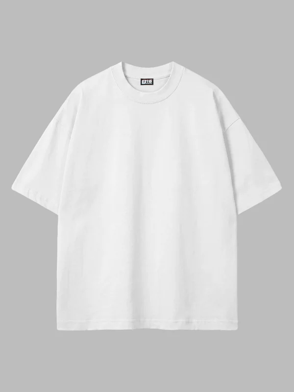 816 Design Beyaz Basic Premium Oversize Tshirt