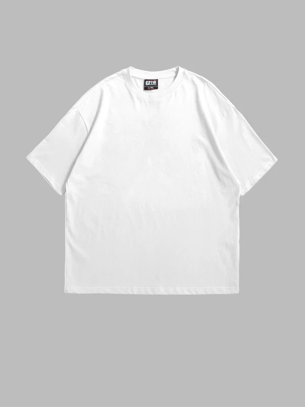 816 Design Beyaz Basic Premium Oversize Tshirt